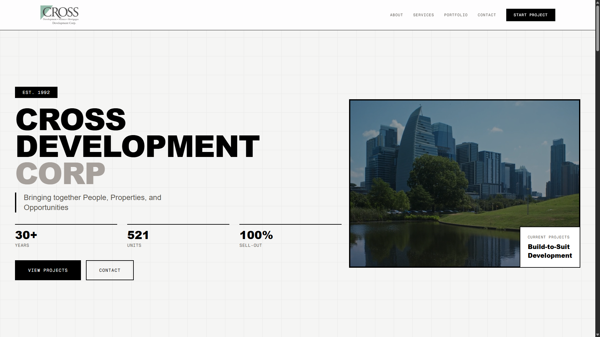Cross Development Corp website