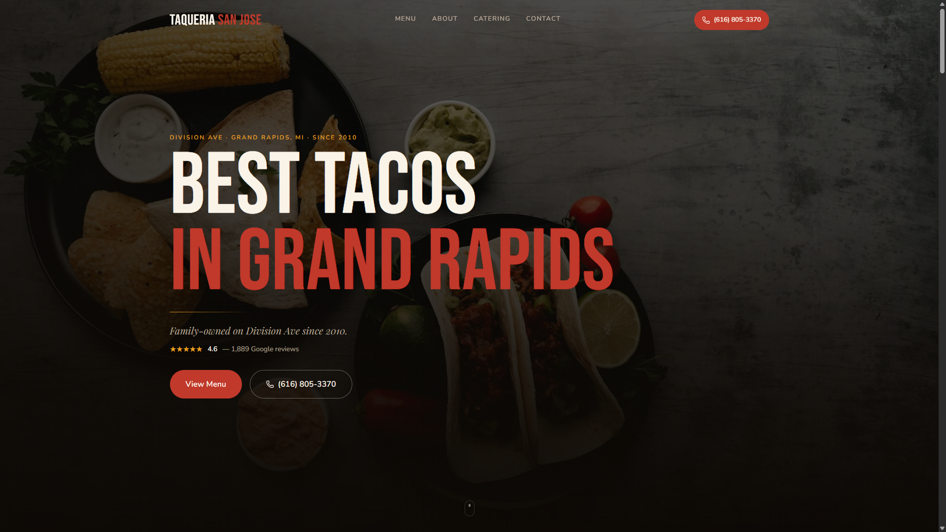 Taqueria San Jose website